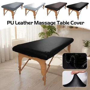 PULeather Massage Table Cover Protector Spa Bed Wipeable Replacement Sheet Cover - Picture 1 of 17