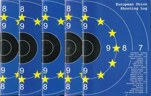5x SCHIEßBUCH mit Fehlern für Sportschützen - Europäische Union - DIN A6 - Bild 1 von 3