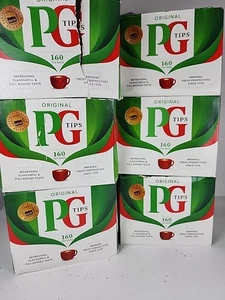 PG Tips 160 Beutel 6 Stück 960 Beutel insgesamt Neu BB. 7/25 - Bild 1 von 4