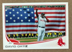 2013 Topps Baseball #595 David Ortiz Variation SP Boston Strong Speech NM-M - Picture 1 of 2