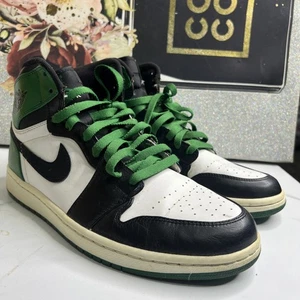 Air Jordan 1 Retro High Boston Celtics 2009 Size 10.5 Used 332550-101 - Picture 1 of 9