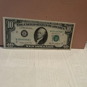 1985 10.00 Note New York Bank Ref# 163 - Picture 1 of 4