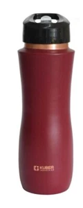 Copper Water Bottle Sipper Leak Proof For Ayurveda Health Benefits Maroon 750 ml - Picture 1 of 7