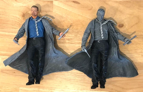 NECA SIN CITY 2005 HARTIGAN BRUCE WILLIS LOT OF 2 VARIANT ACTION FIGURES WEAPONS Cover