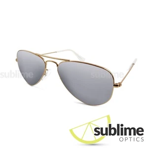 Lentes de repuesto polarizadas de titanio plateado para Ray-Ban para hombre RB3044 Aviator - Imagen 1 de 3