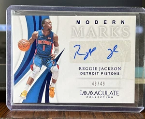 2018-19 PANINI IMMACULATE COLLECTION MODERN MARKS REGGIE JACKSON  49/49 - Picture 1 of 2