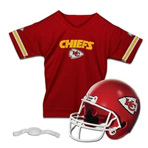 NFL Kids Helmet + Jersey Sets - Youth NFL Team Uniform Sets Kansas City Chiefs - Picture 1 of 8