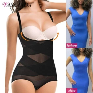 Women Shapewear Tummy Control Bodysuit Waist Trainer Full Body Shaper Underwear - Picture 1 of 20