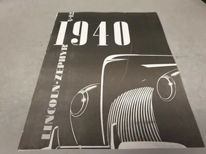 1940 LINCOLN ZEPHYR   Sales Brochure   - Picture 1 of 5