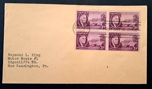 Roosevelt, Scott# 932 blk of 4 on FDC, no cachet, June 27, 1945 - Picture 1 of 2