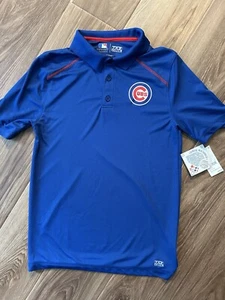 Chicago Cubs Men's Polo Golf Shirt Size Small TX3 Cool Fabric MLB Genuine Merch - Picture 1 of 4
