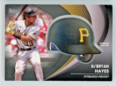 2022 Topps Commemorative Batting Helmet Black /299 #BH-KH Ke'Bryan Hayes - Image 1 of 2