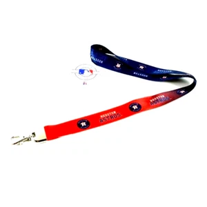 Houston Astros Multicolor Lanyard in Blue/Red Double-Sided New MLB Licensed New - Picture 1 of 3