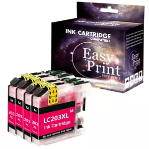 Cartucho de tinta 4M LC203 compatible con Brother LC201 MFC-J4620DW MFC-J5520DW MFC-J880DW - Imagen 1 de 1