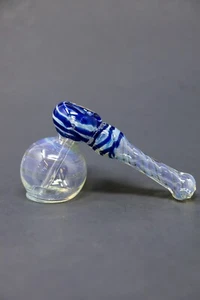 Wasserpfeife 7 Zoll blau geräucherter Tabakhammer Bubbbler Bong - schneller Versand - Bild 1 von 5