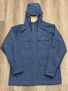 Uniqlo Jacket Womens Large L Blue Utility Parka Lightweight Full Zip Coat Casual - Picture 1 of 18