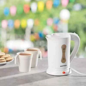 Daewoo Essentials 0.5L Dual Voltage Travel Kettle, Includes 2 Travel Cups 1000W - Picture 1 of 6