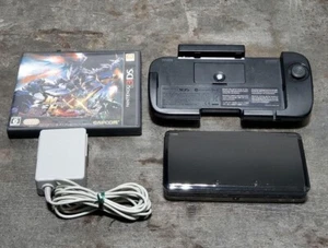 Nintendo 3DS Cosmo Black Console Expansion Slide Pad Monster Hunter Double Cross - Picture 1 of 16