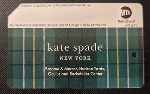 Kate spade, Green version- brand new expired Metrocard, Mint condition - Picture 1 of 2