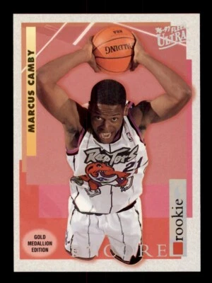 1996-97 FLEER ULTRA #G267 MARCUS CAMBY GOLD MEDALLION ROOKIE RC TORONTO RAPTORS - Image 1 of 2
