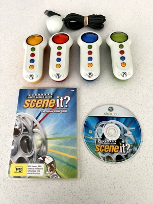 Xbox 360 Buzz Buzzer Game Controllers Wireless Remotes & Sensor + Game PAL Foto 1 de 2