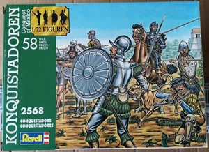 Revell (1/72) CONQUEST OF MEXICO - 02568 Conquistadors -RARE GREEN-BOX ON SPRUES - Imagen 1 de 1