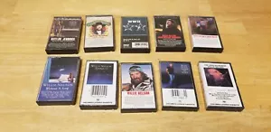 Willie Nelson And Waylon Jennings Cassette Lot - 10 Cassettes - Picture 1 of 10