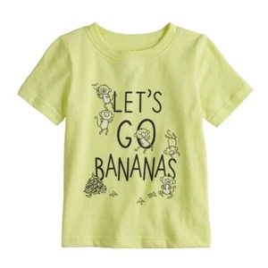 Camiseta 12 Meses Niños Let's Go Bananas Jumping Frijoles Nueva con Etiquetas en Paquete - Imagen 1 de 1