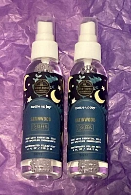 2 Pk Scent Burst Satinwood SLEEP  w/ Essential Oils Concentrated Pillow Mist 4oz - Image 1 of 4