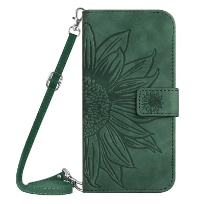 Crossbody Leather Wallet Stand Case Flip Phone Cover For Xiaomi OPPO MOTO ZTE - Image 1 of 4