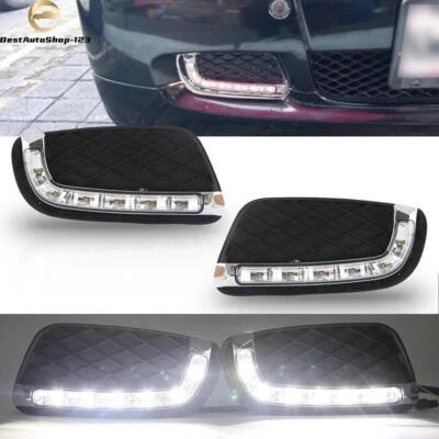Pair LED DRL Daytime Running Lights Fog Lamps For Benz Smart Fortwo 2008-2011 - Image 1 of 4