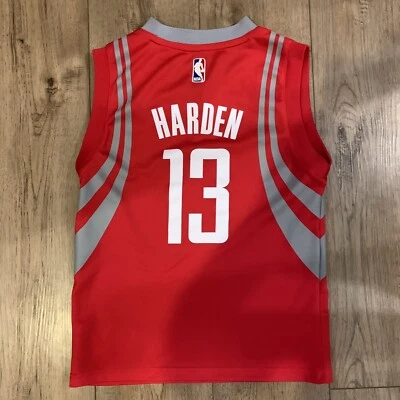 Camiseta roja de los Houston Rockets James Harden 13 niños jóvenes pequeña Foto 1 de 4