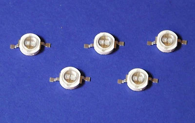 5X 5W POWER UV LED  Emitter 365nm Ultra Violet Kleber Härten Banknote Money Geld - Bild 1 von 3