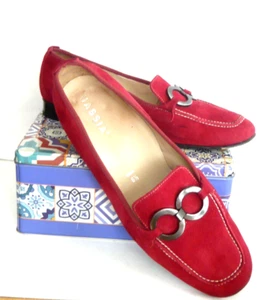 Super bequem!! Hassia Halbschuh, Gr. 6,5 Wildleder rot - Bild 1 von 8
