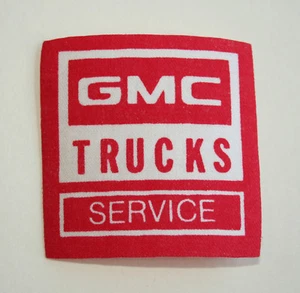 Vtg GMC Trucks Service Dept Automotive Logo Car Thin Cloth Patch New NOS 1970s - Picture 1 of 3