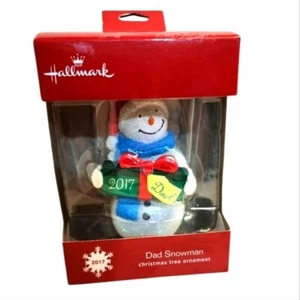 HALLMARK 2017 Papá Muñeco de Nieve Adorno de Navidad Nuevo - Imagen 1 de 6