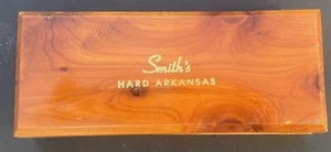 Smiths Hard Arkansas Sharpening Stone Cedar Box 6" by 2" by 1/4" - Picture 1 of 5