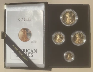 1992 American Eagle GOLD Four Coin Proof Set 1.85 ounces bullion COA & OGP:09280 - Picture 1 of 5