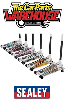 Sealey 2000CW 2 Tonne Low Entry Trolley Jack Rocket Lift - 6 Designs included - Image 1 of 4