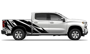 Bed geometrical graphics stickers decal compatible with Chevrolet Silverado - Imagen 1 de 14
