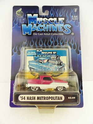 Muscle Machines 1/64 03-49 '54 Nash Metropolitan (rosa) Foto 1 de 4