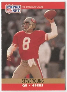 1990 Pro Set #645 Steve Young San Francisco 49ers - Picture 1 of 2