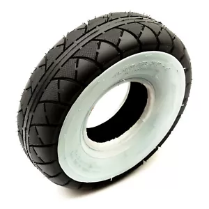 10 Inch Tyre 4.10/3.50-4 Mini BMX Bike Bicycle White & Black Tread 4" Wheel Rim - Picture 1 of 9
