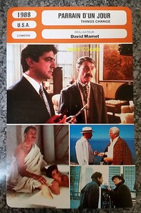 US Comedy Drama Things Change Don Ameche Joe Mantegna French Film Trade Card