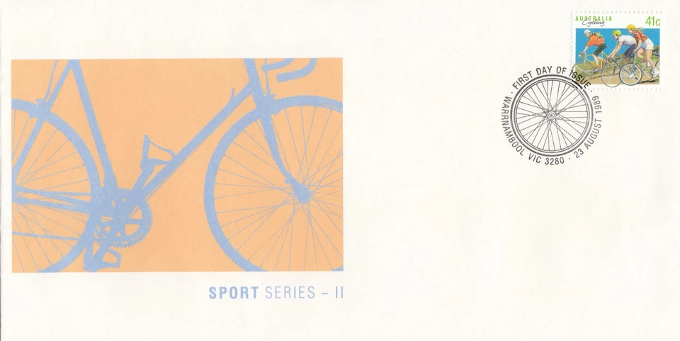Sport Series II Cycling Australia FDC 1989 (141155) - Image 1 of 1