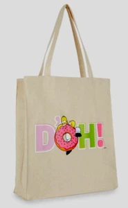 HOMER SIMPSON DOH! Tasche Shopper Tasche Natur Baumwolle Neu mit Etikett Primark Lizenziert - Bild 1 von 2