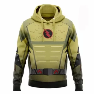 The Flash Cosplay Sudadera con Capucha Estampada Sudadera con Capucha Informal Ropa de Calle Pullover - Imagen 1 de 5