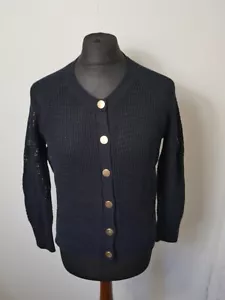 Hobbs London Damen Strickjacke schwarz Strickärmel UK Medium M (R446) - Bild 1 von 7