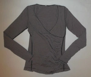 LULULEMON SUNSET SALUTATION MANGA LARGA MINI POP RAYAS BAYAS NEGRAS YOGA USADO EN EXCELENTE ESTADO 4 - Imagen 1 de 6