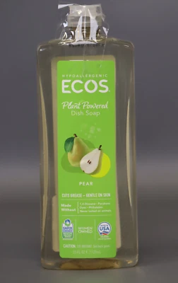 Líquido para lavar platos natural ECOS, Earth Friendly Products Dishmate, pera 25 fl oz Foto 1 de 4